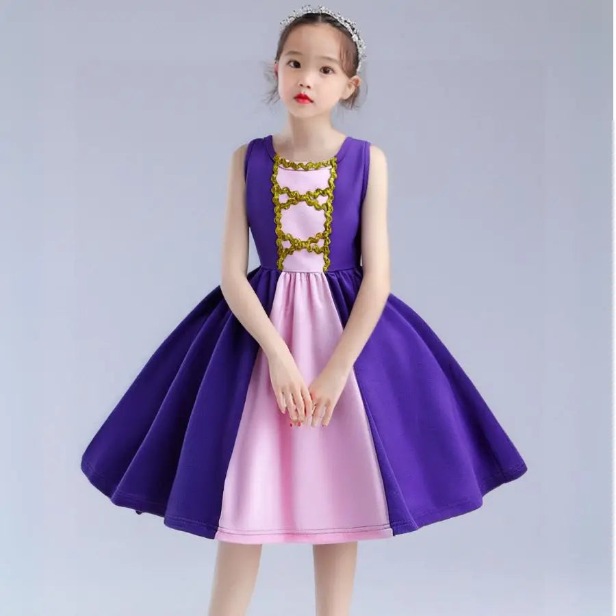 Baby Girls’ Princess Sofia Dress – Korean Style Cartoon Outfit