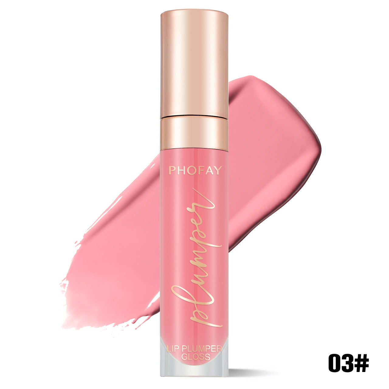Shiny Lip Plumper Gloss | Hydrating Pink Lip Gloss for Fuller Lips | Velphine Beauty