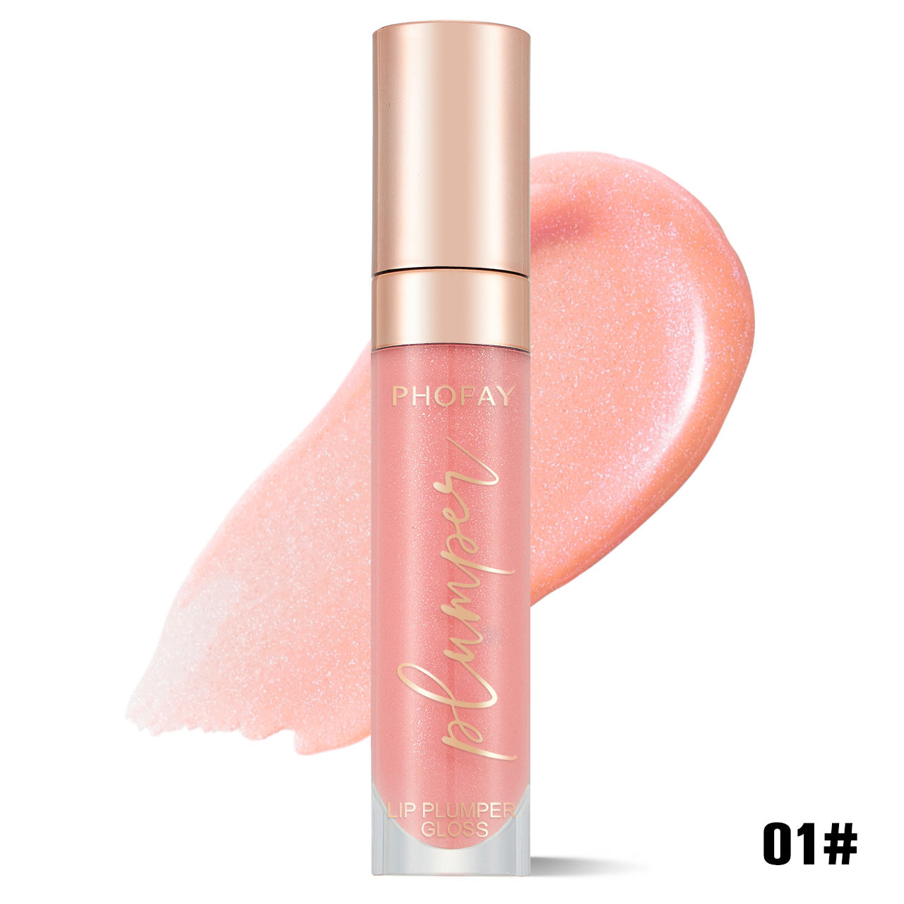 Shiny Lip Plumper Gloss | Hydrating Pink Lip Gloss for Fuller Lips | Velphine Beauty