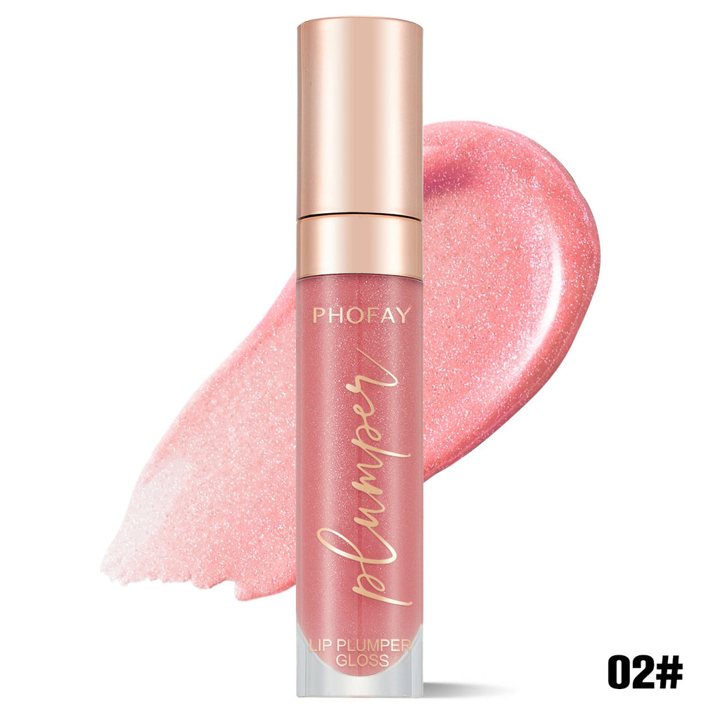 Shiny Lip Plumper Gloss | Hydrating Pink Lip Gloss for Fuller Lips | Velphine Beauty