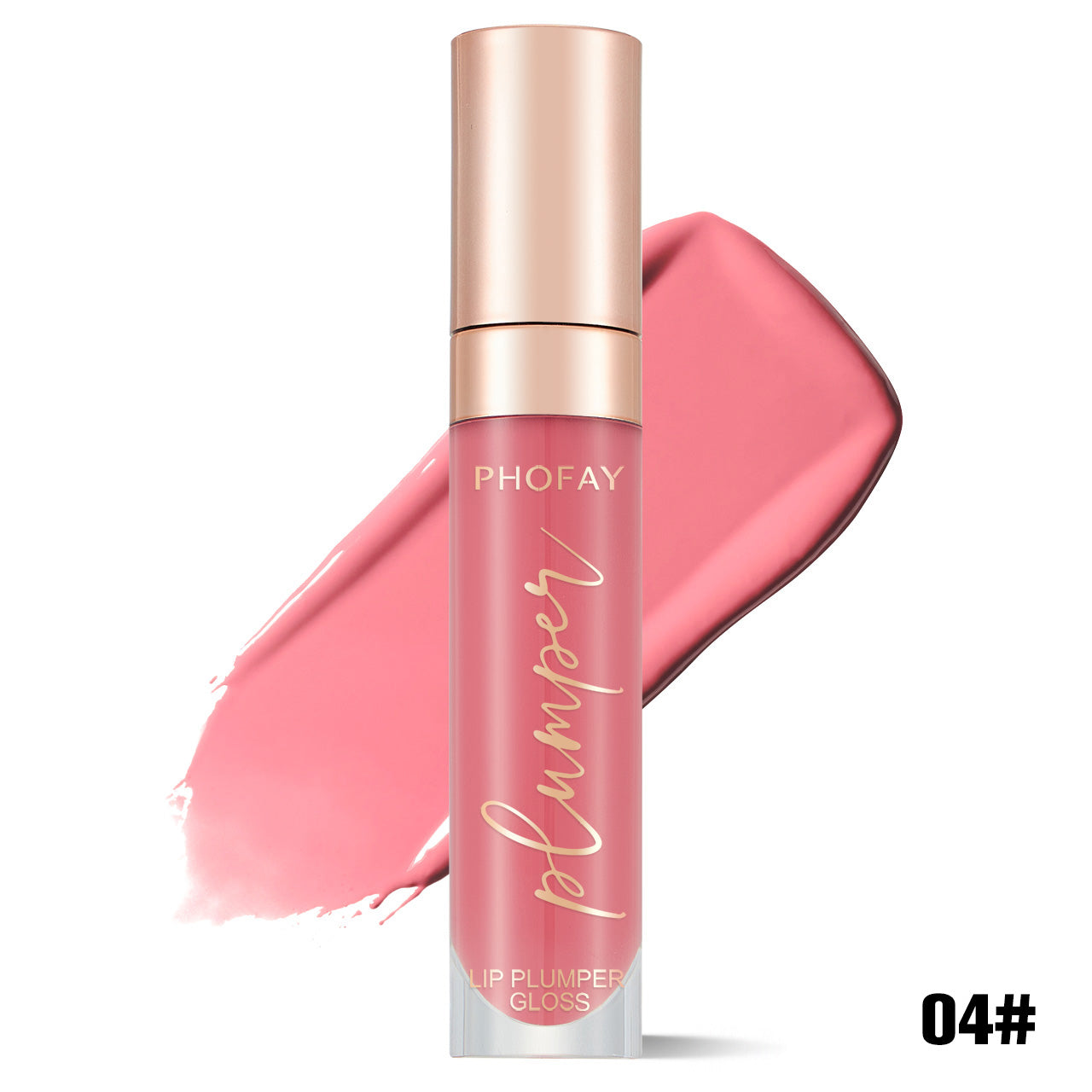 Shiny Lip Plumper Gloss | Hydrating Pink Lip Gloss for Fuller Lips | Velphine Beauty